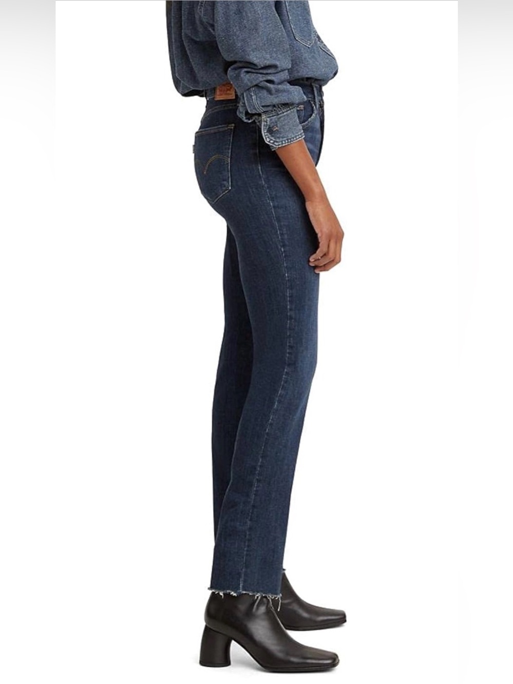 Levi's Women's 724 High Rise Straight Jeans 33 dark indigo